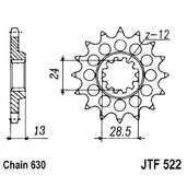 Reťazové koliečko JT JTF 522-15 15T, 630